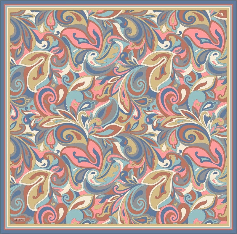Armine Paisley Elegance Silk Scarf #2 Silk Hijabs,Armine Armine 